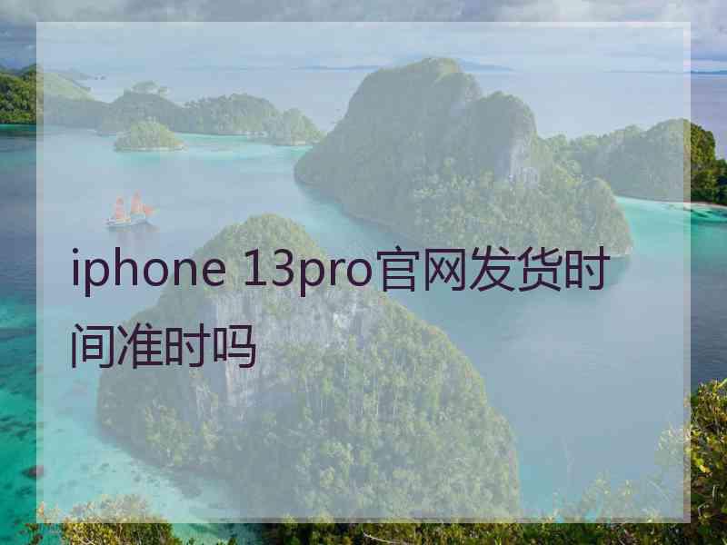 iphone 13pro官网发货时间准时吗