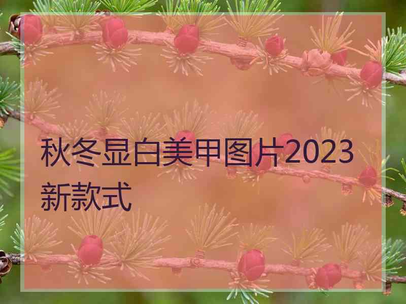 秋冬显白美甲图片2023新款式