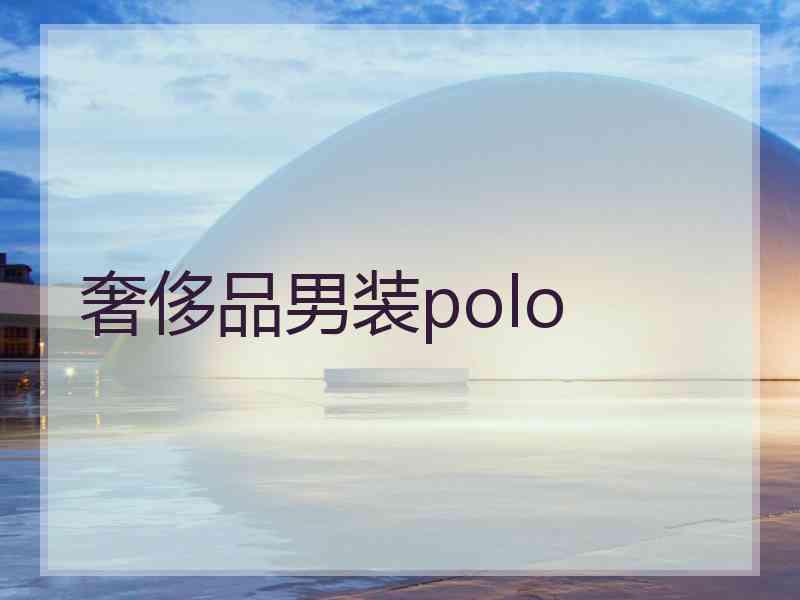 奢侈品男装polo