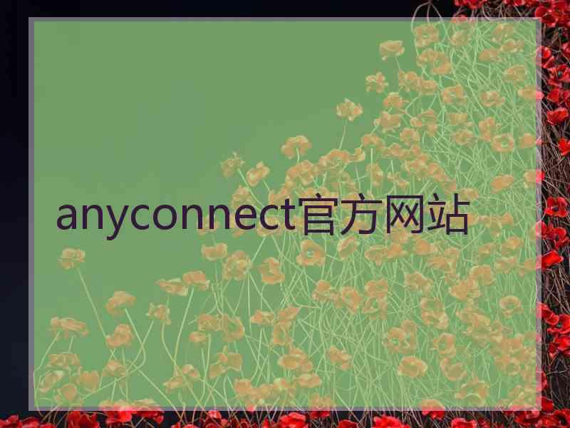 anyconnect官方网站