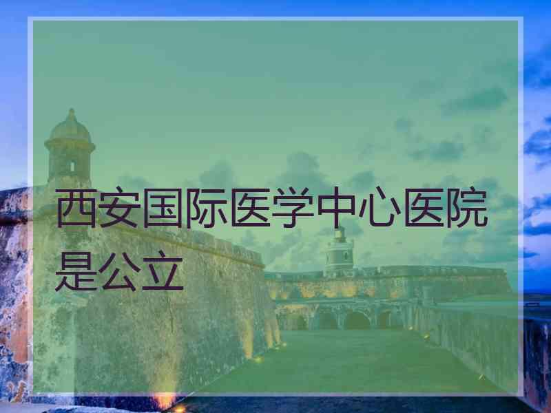 西安国际医学中心医院是公立