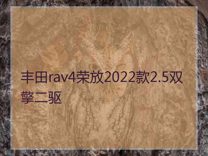 丰田rav4荣放2022款2.5双擎二驱