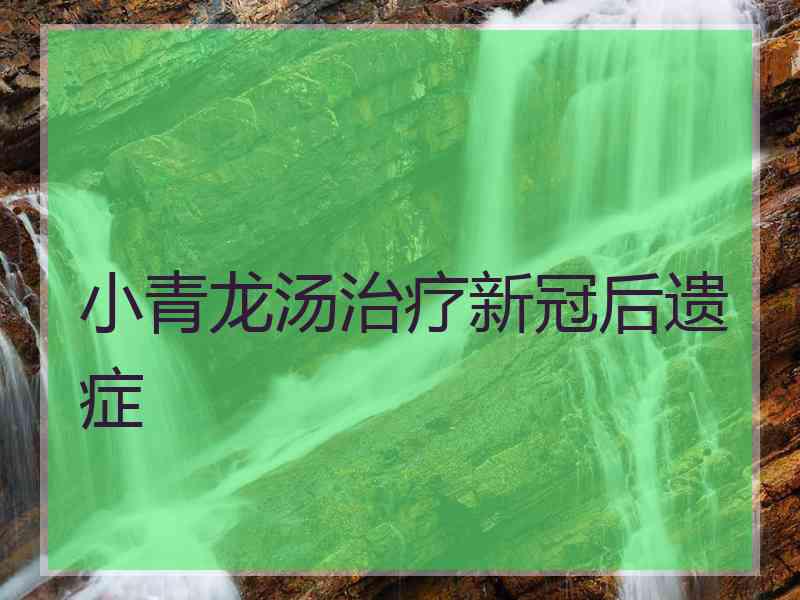 小青龙汤治疗新冠后遗症