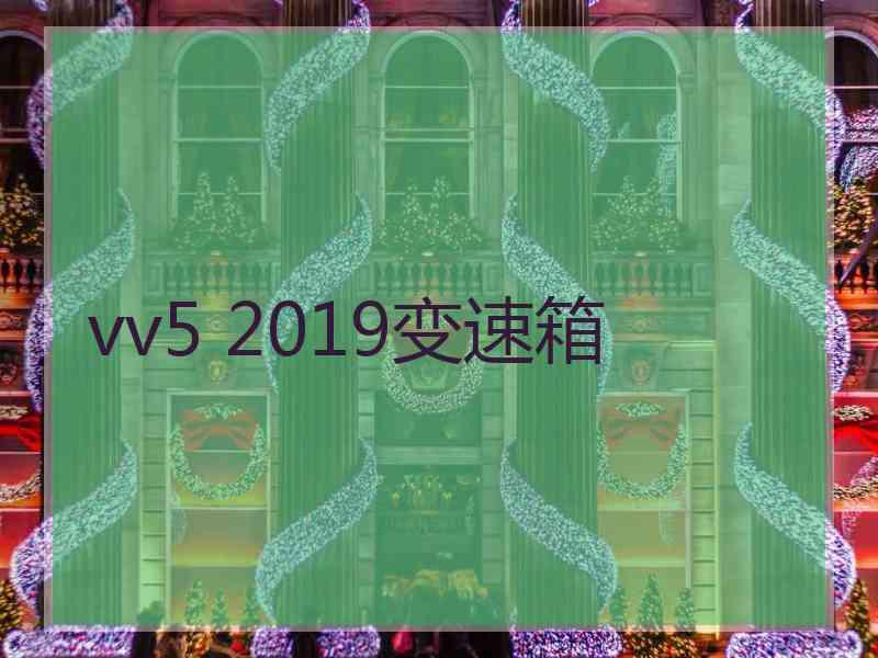 vv5 2019变速箱