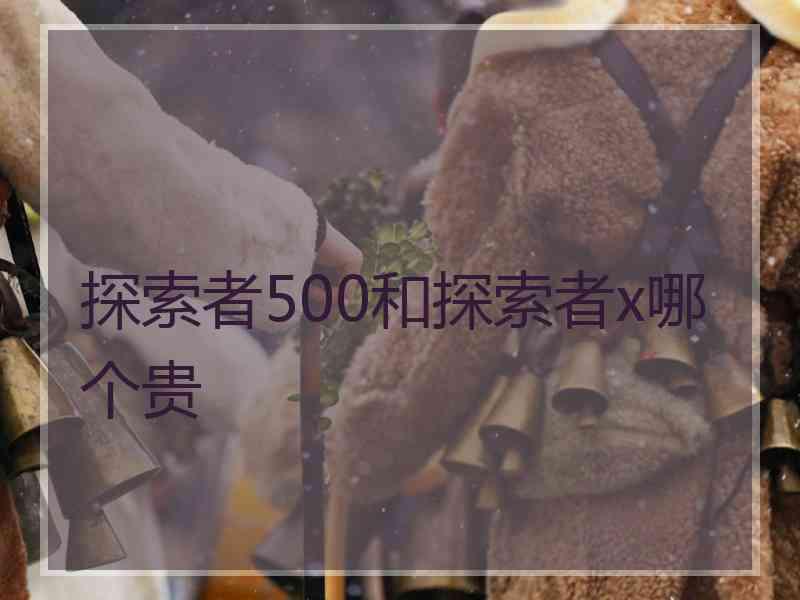 探索者500和探索者x哪个贵