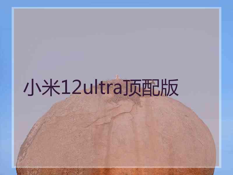 小米12ultra顶配版