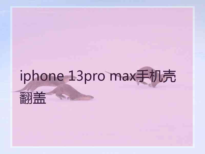 iphone 13pro max手机壳翻盖