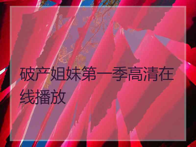 破产姐妹第一季高清在线播放