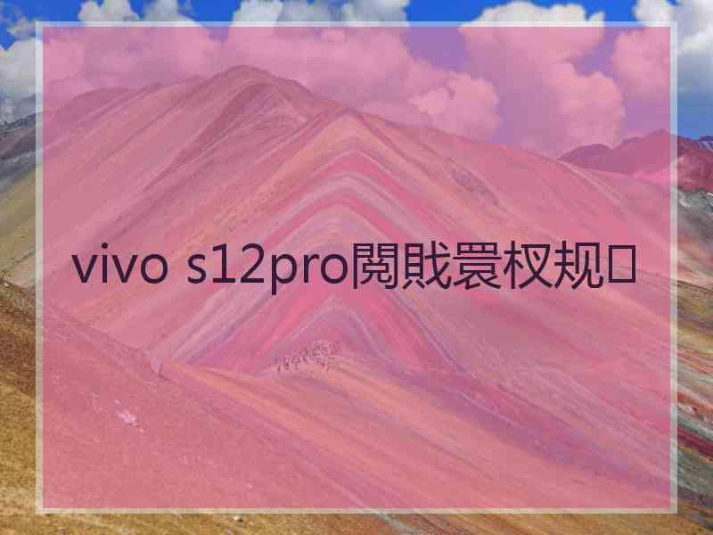 vivo s12pro閲戝睘杈规