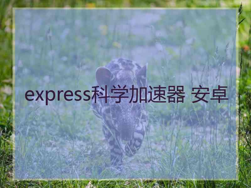 express科学加速器 安卓