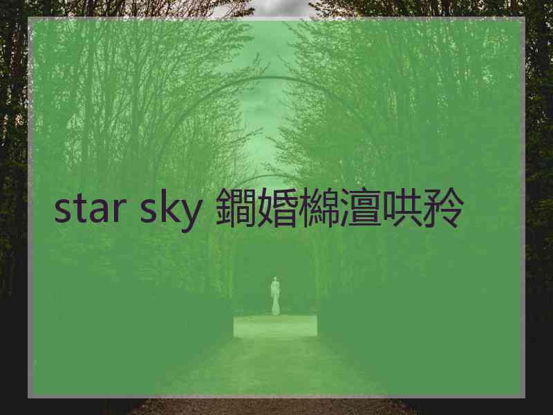 star sky 鐧婚檰澶哄矝