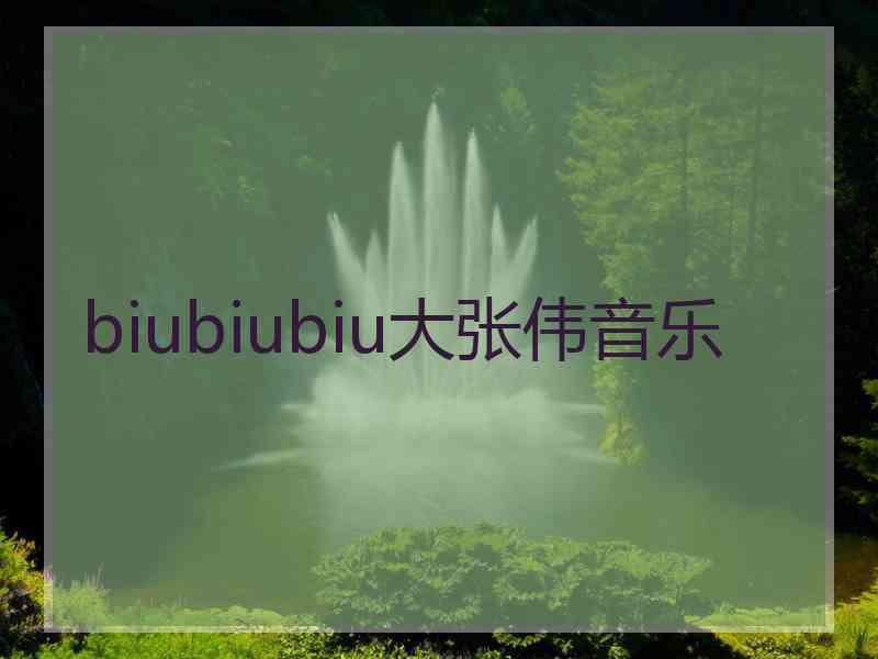 biubiubiu大张伟音乐