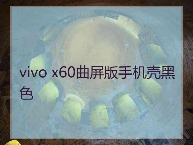 vivo x60曲屏版手机壳黑色