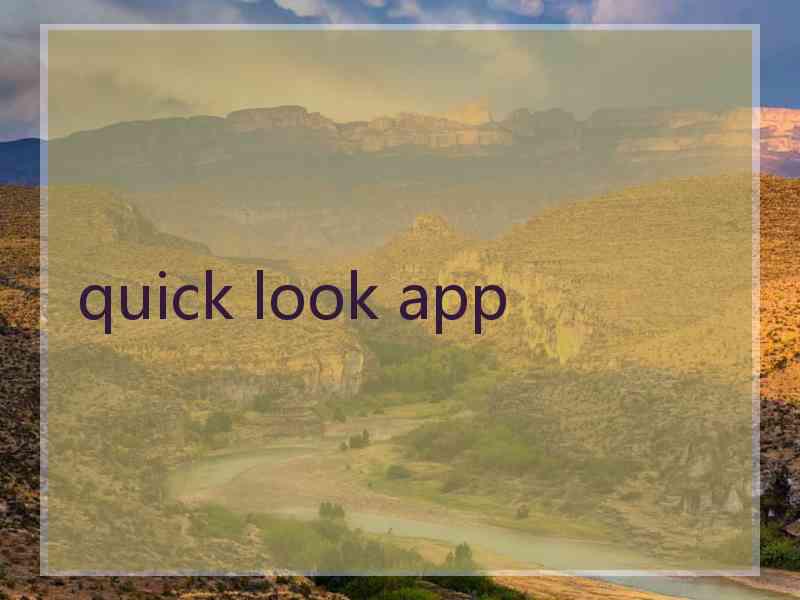 quick look app