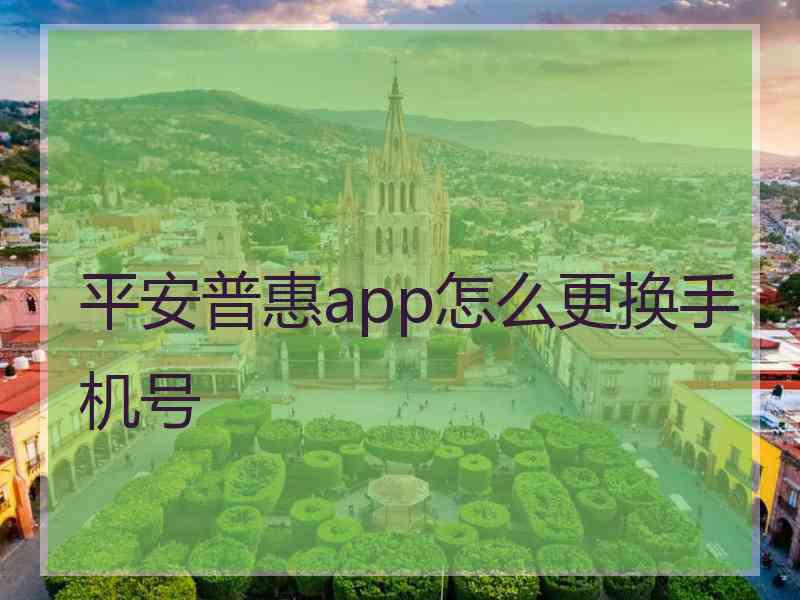 平安普惠app怎么更换手机号