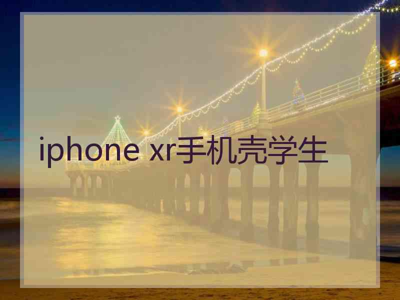 iphone xr手机壳学生