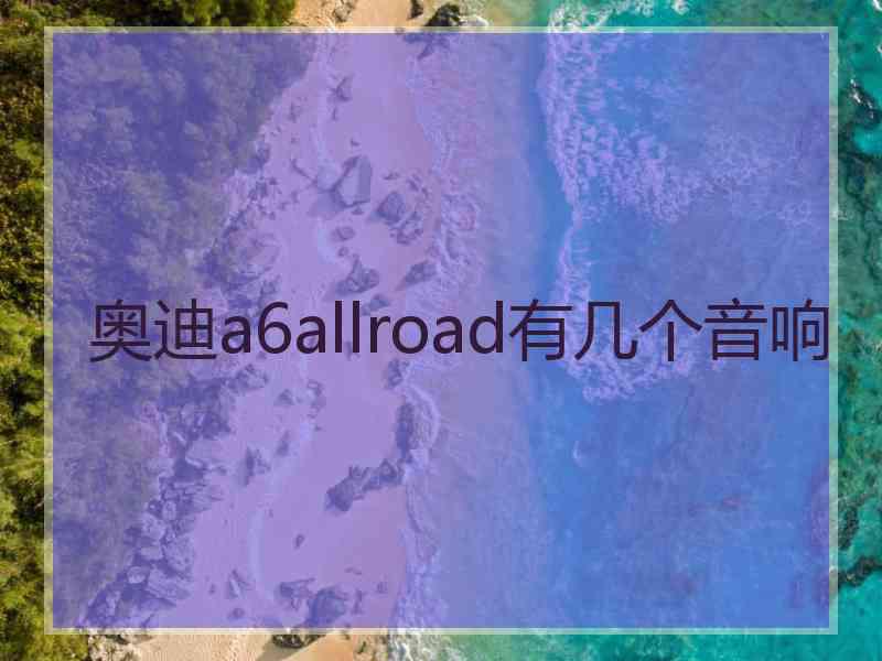 奥迪a6allroad有几个音响