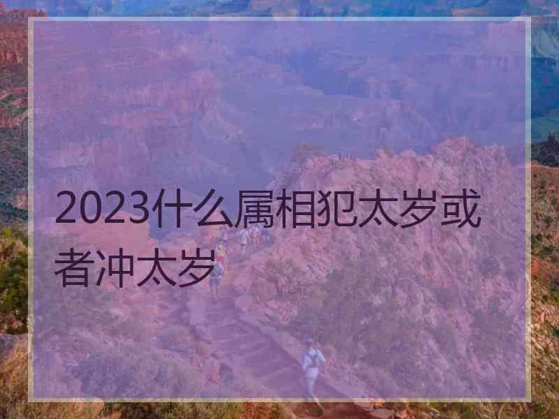 2023什么属相犯太岁或者冲太岁