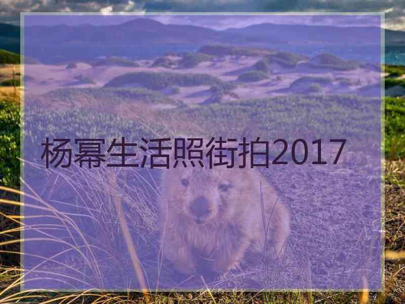 杨幂生活照街拍2017