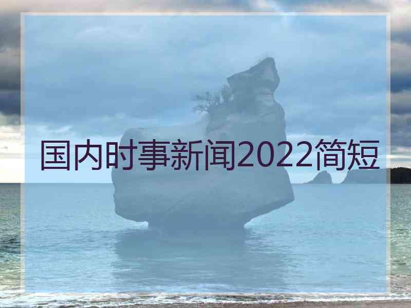 国内时事新闻2022简短