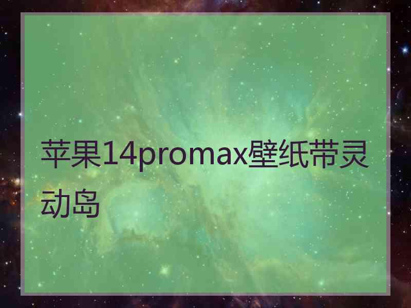 苹果14promax壁纸带灵动岛