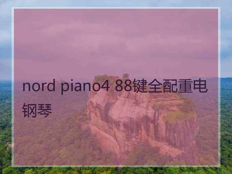 nord piano4 88键全配重电钢琴