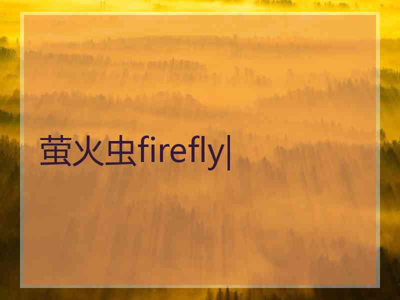 萤火虫firefly|