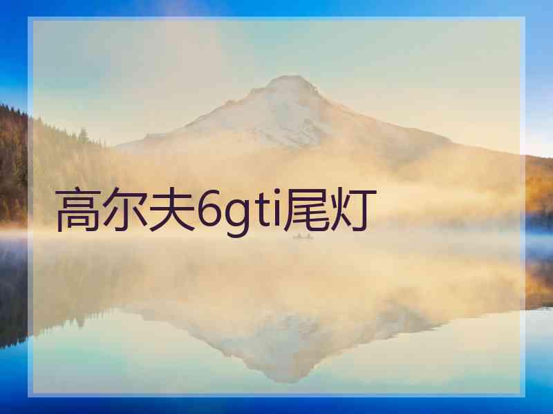 高尔夫6gti尾灯