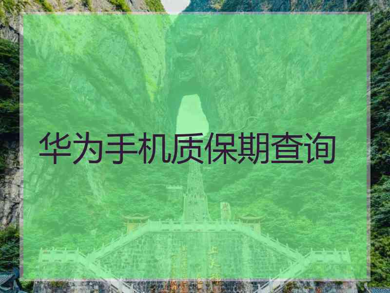 华为手机质保期查询