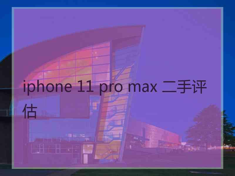 iphone 11 pro max 二手评估