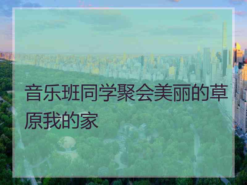 音乐班同学聚会美丽的草原我的家