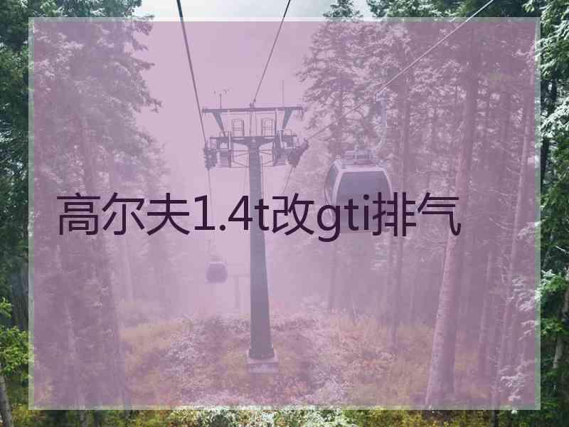 高尔夫1.4t改gti排气