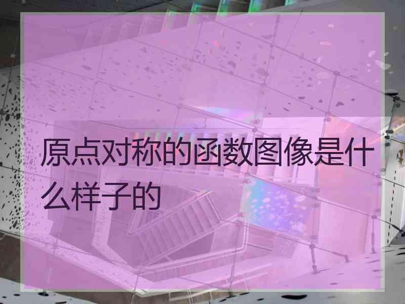 原点对称的函数图像是什么样子的