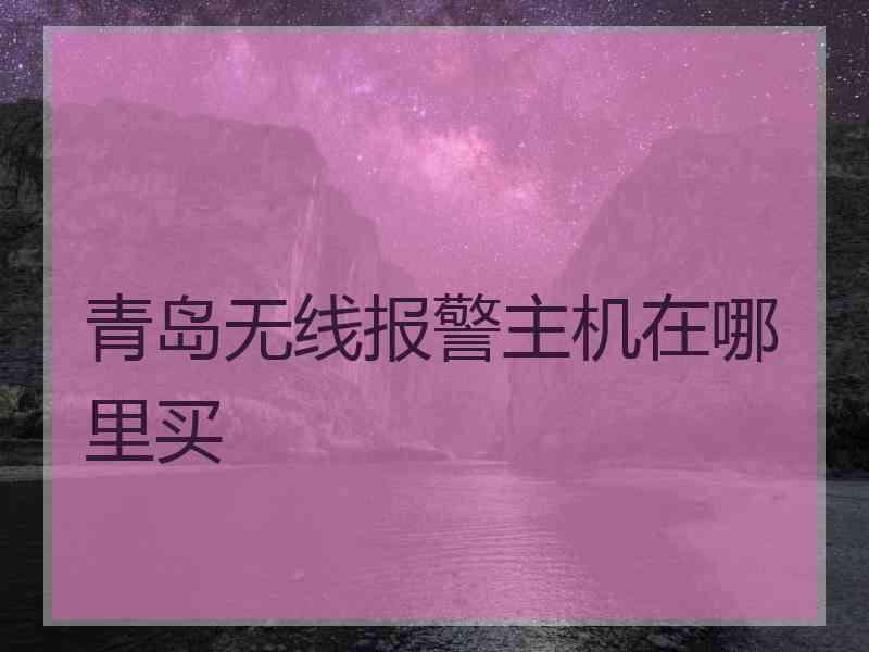 青岛无线报警主机在哪里买