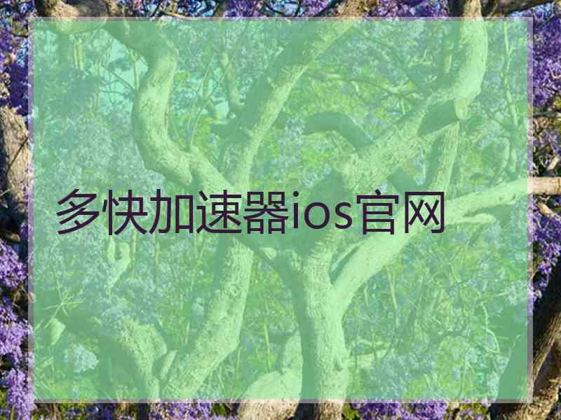 多快加速器ios官网