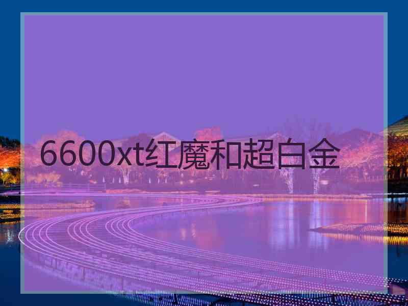 6600xt红魔和超白金