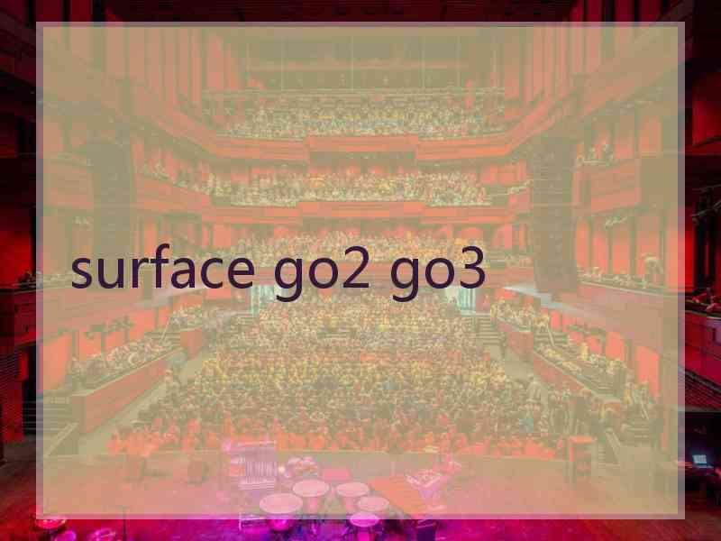 surface go2 go3