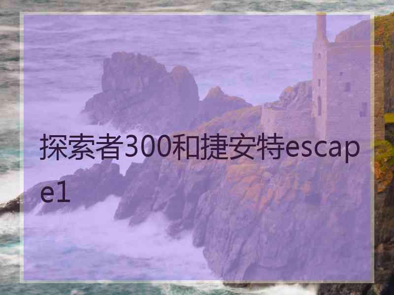 探索者300和捷安特escape1