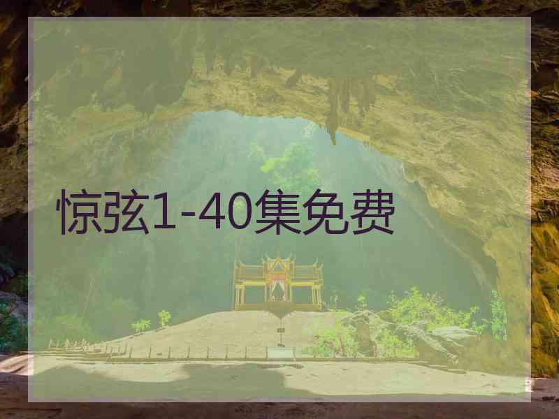 惊弦1-40集免费