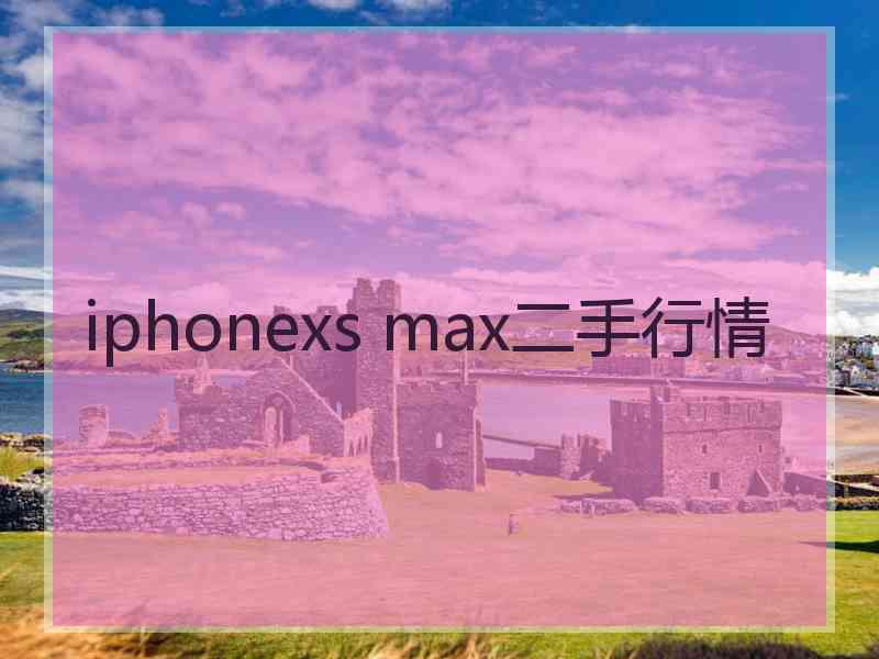 iphonexs max二手行情