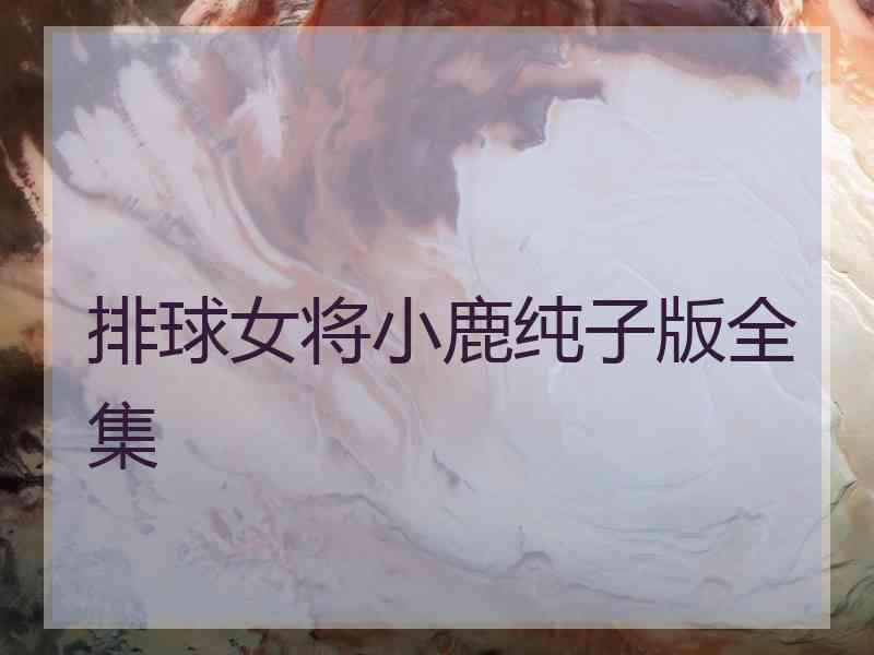 排球女将小鹿纯子版全集