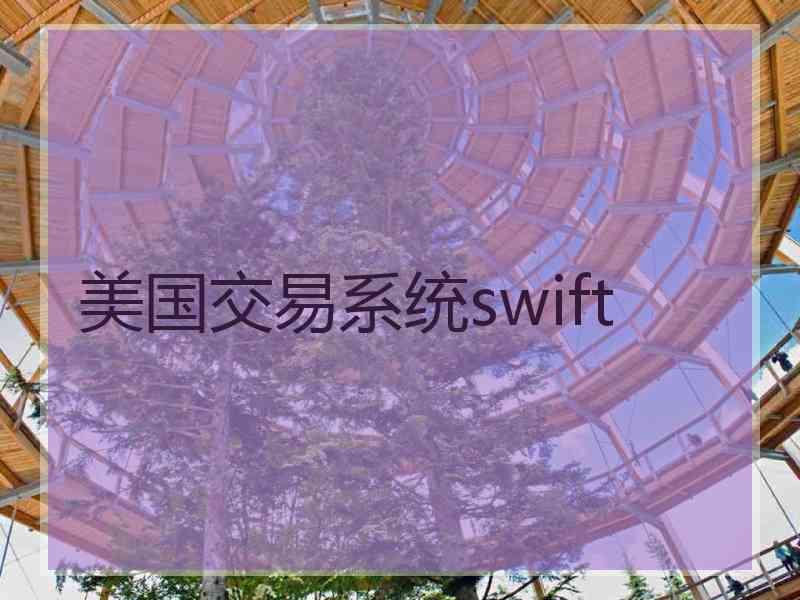 美国交易系统swift