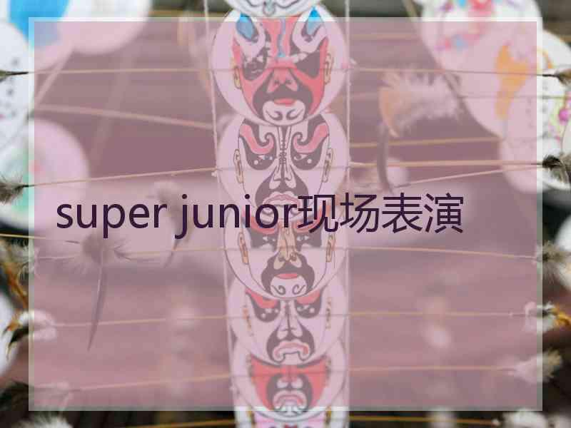 super junior现场表演