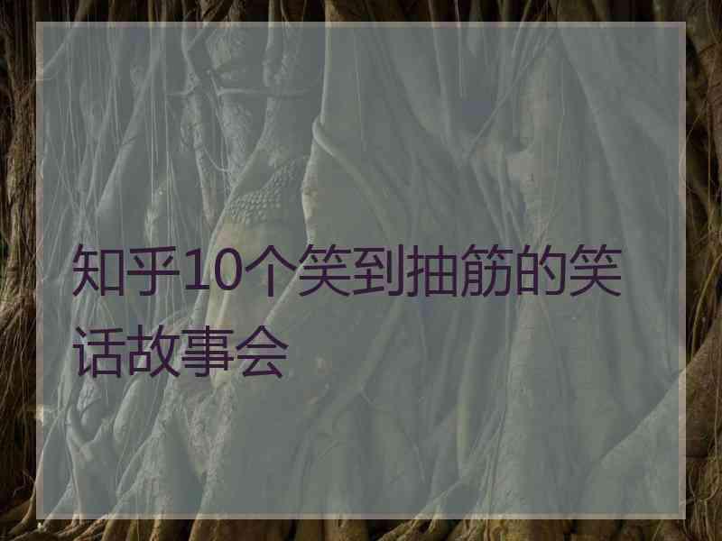 知乎10个笑到抽筋的笑话故事会