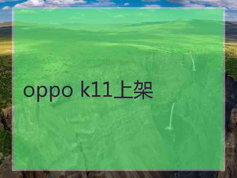 oppo k11上架