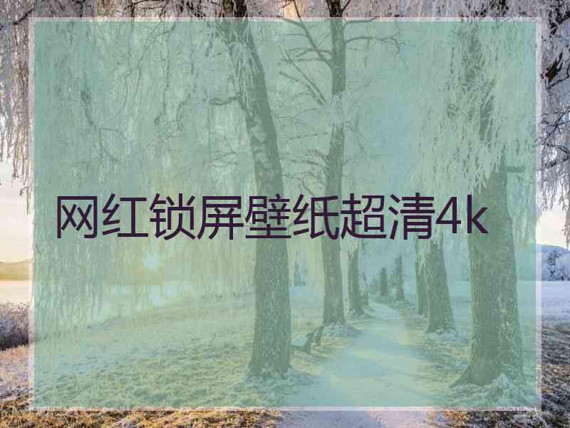 网红锁屏壁纸超清4k