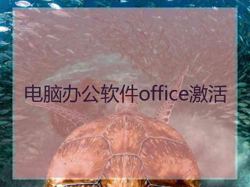 电脑办公软件office激活