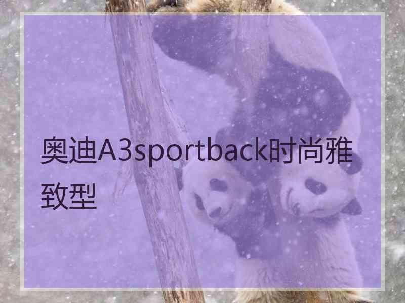 奥迪A3sportback时尚雅致型