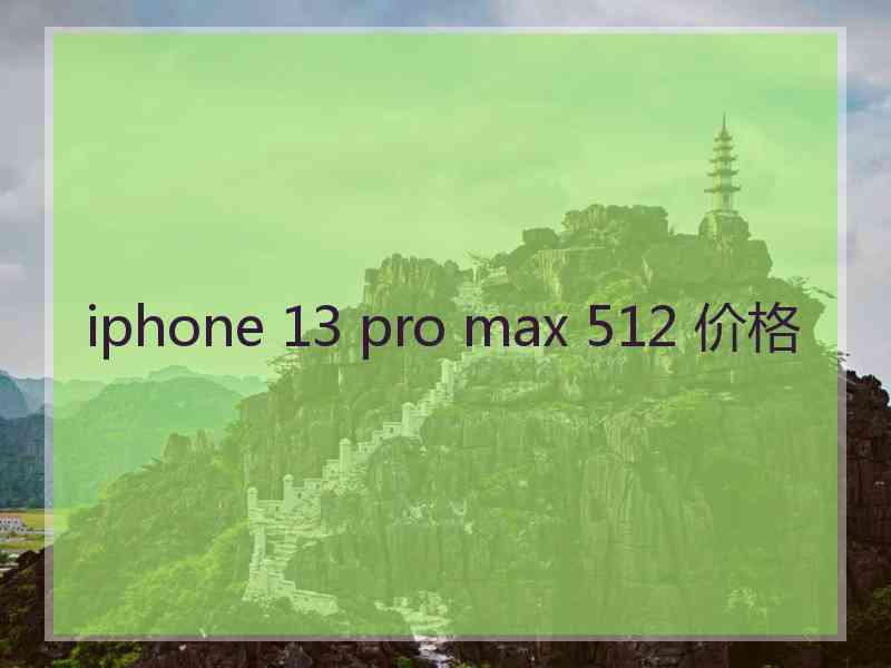 iphone 13 pro max 512 价格