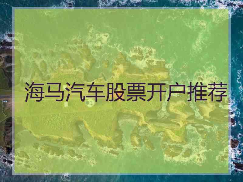 海马汽车股票开户推荐